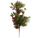 Green plastic branch cm28,5x10h72