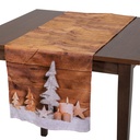 Runner tessuto decorazioni led beigecm40x150