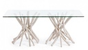 SAHEL RECT TABLE W-GLASS
