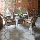 Salotto giardino  kariba da giardino grigio  4 pezzi