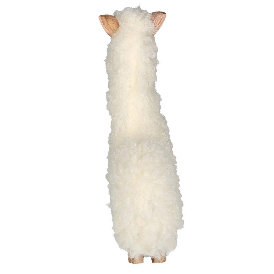 Alpaca legno tessuto biancocm33,5x4h30