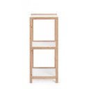 Scaffale Brooklyn bagno cucina bianco bamboo