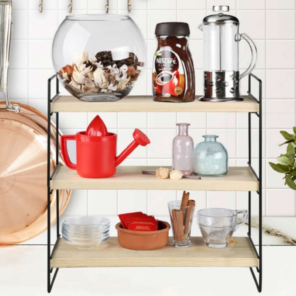 Scaffale Hobby 3 ripiani 40x13x40 nero ASZ1571