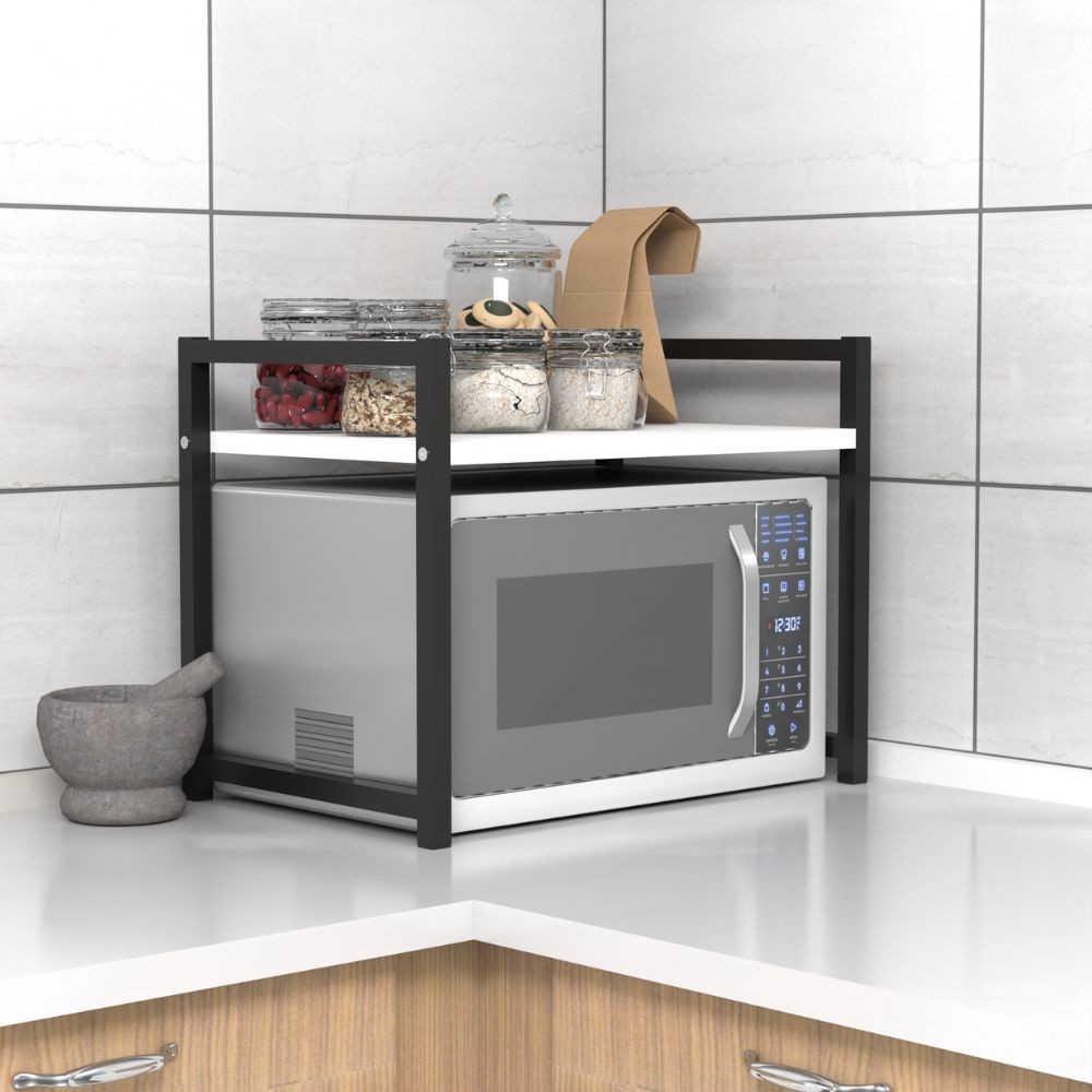 Scaffale Multiuso Singolo Ripiano Bianco 53x35x41h CM