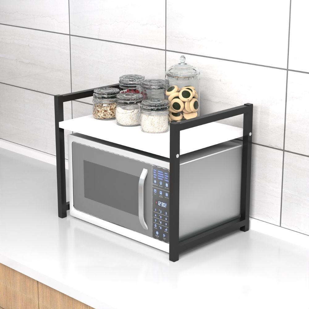 Scaffale Multiuso Singolo Ripiano Bianco 53x35x41h CM