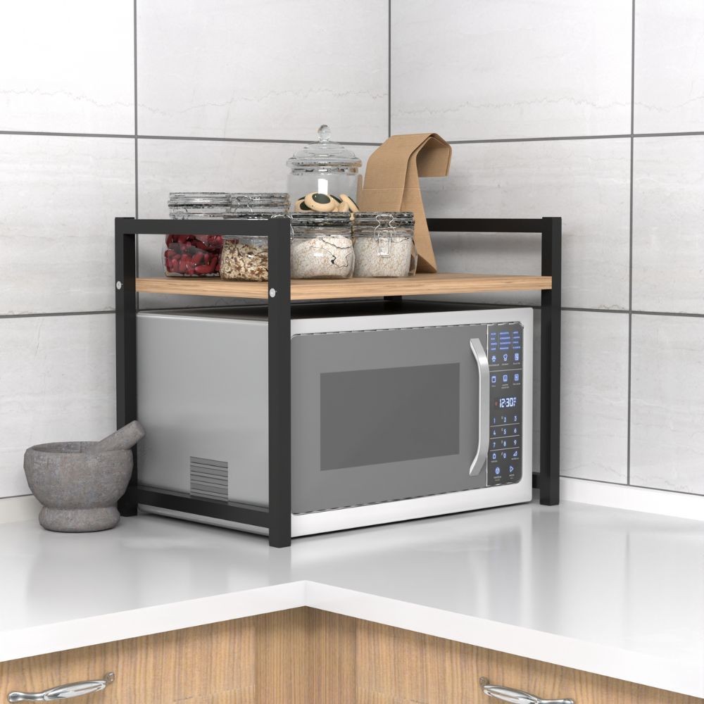 Scaffale Multiuso Singolo Ripiano Rovere Sonoma 53x35x41h cm