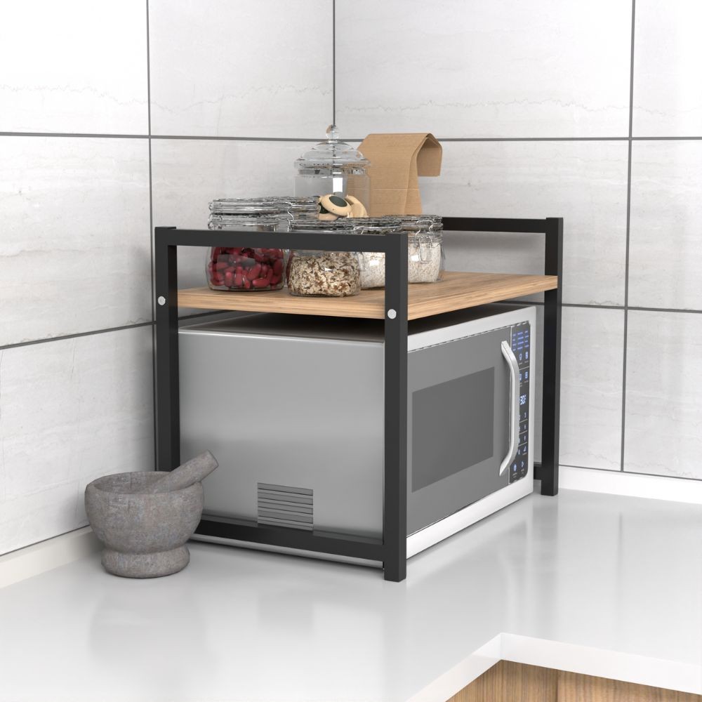 Scaffale Multiuso Singolo Ripiano Rovere Sonoma 53x35x41h cm