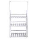 Scaffale legno 3 piani bianco cm68,5x40h132