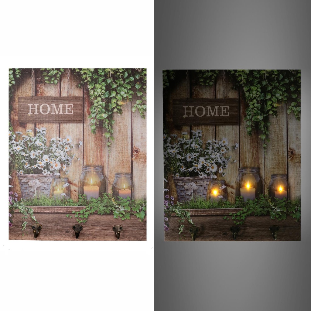 Scaffale legno rettangolare 3 piani cm35,5x19h72