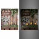 Scaffale legno rettangolare 3 piani cm35,5x19h72