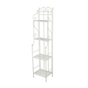 Scaffale classico Jessika bianco 4 ripiani
