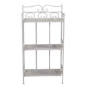 Scaffale metallo new jessica 3 piani bianco brush cm47x23,5h90
