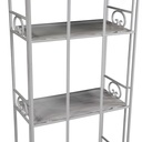 Scaffale metallo new jessica 4 piani bianco brush cm47x23,5h120