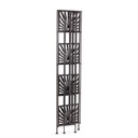 Scaffale pieghevole quattro ripiani in acciaio Marrone RAY 34x30x h153 cm