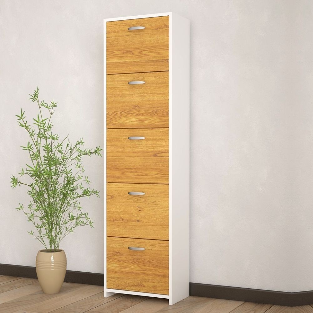 Scarpiera 851980 5 ante a ribalta doppia profondità quercia