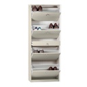Shoe cabinet with four doors and one drawer Light Elm 63x29x h164 cm