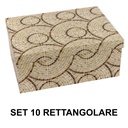 Rectangular beige cardboard box 1-10 circles cm37,5x29h16