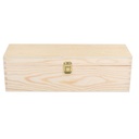 Scatola cassetta vino legno naturale 1 bottiglia champagne cm38x13h12
