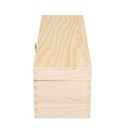 Scatola cassetta vino legno naturale 1 bottiglia champagne cm38x13h12