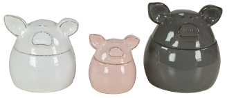 Scatola ceramica grigio scuro ca-5657 cm. 16,5 x 16,5 h 18