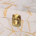 Rectangular wooden box 1-2 gold decorations cm30x18,5h15