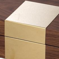Rectangular brown wooden box 1-2 cm31x20h10