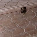 Rectangular brown wooden box 1-2 cm39,4x24,1h24,8