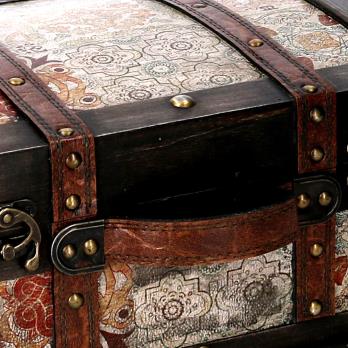 Rectangular black wooden box 1-2 cm36x29h18