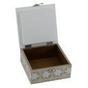 Scatola legno rosina naturale quadro cm15x15h7