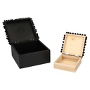 Scatola legno tessuto maori 1-2 quadro cm18x18h10