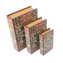 Rectangular mandala faux leather book box 1-3 cm32x24h8