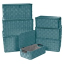 Rectangular water green polyester box 1-7 cm40x30h21,5