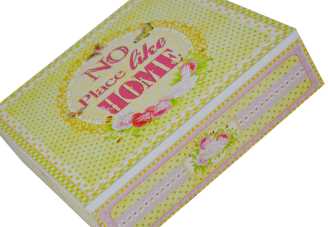 Scatola portathe grande home ld-7044 cm. 24 x 24 h 7