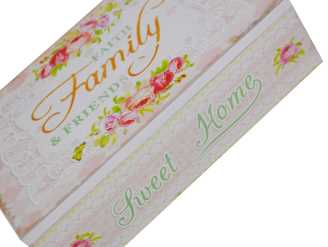 Scatola portathe legno nero rettangolare cm29x10h6