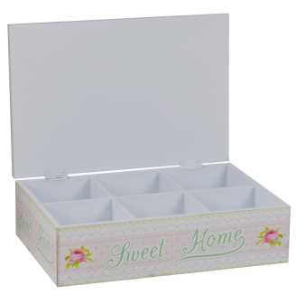 Scatola portathe rett. family ld-7040 cm. 24 x 16 h 7