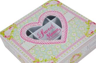 Scatola portathe sweet home ld-7035 cm.24 x 24 h 7