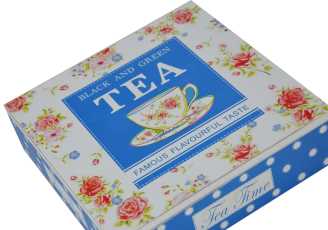 Scatola portathe tea time ld-7048 cm. 24 x 24 h 7