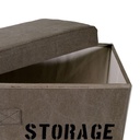 Scatola tessuto 1-2 marrone storage quadro pieghevole cm36x36h20