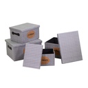 Rectangular gray tissue box 1-4cm40x30h22