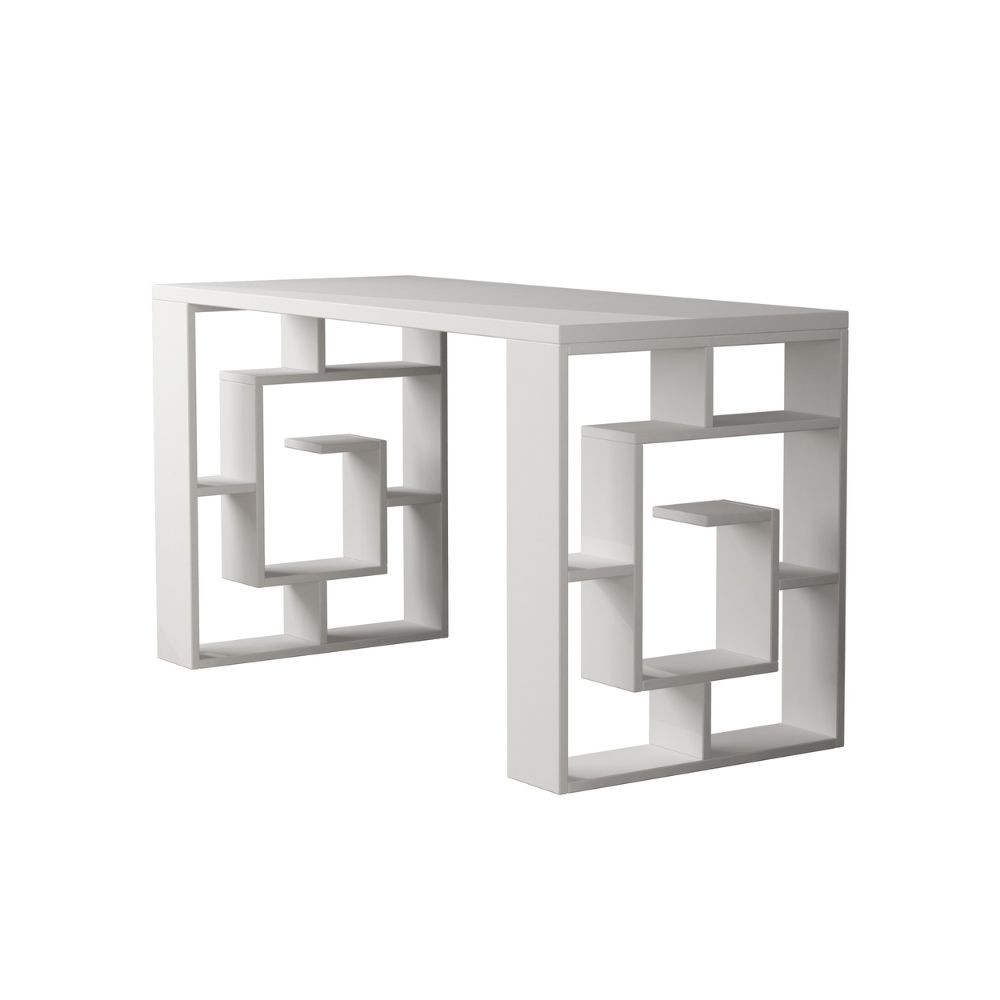 Scrivania Labirent Bianca 140x60x75 cm