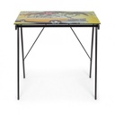 Scrivania Young California piano in vetro 113x58 cm