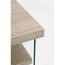 Scrivania in legno e vetro temperato Bilbao 120x50x76h cm