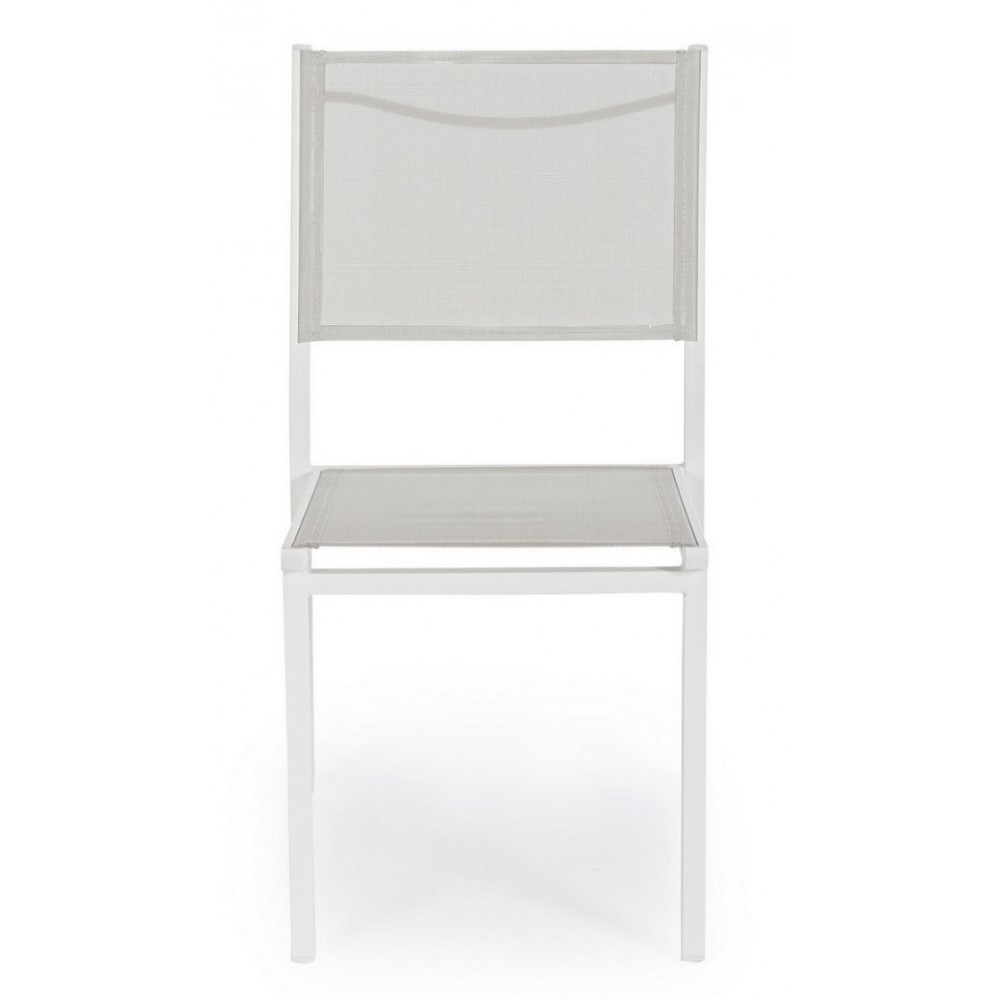 Sedia Hilde bianco Cloud da esterno cm 46 x 57 x 88 h
