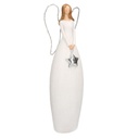 Angelo resina bianco con led cm10x7h30