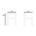 Sedia Lovely in Polipropilene Verde Oliva L59 x P53 x H82 cm