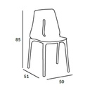 Sedia Oblong polipropilene bianco