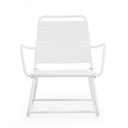 Sedia a dondolo bianca bizzotto lillian