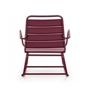 Sedia a dondolo bordeaux bizzotto lillian