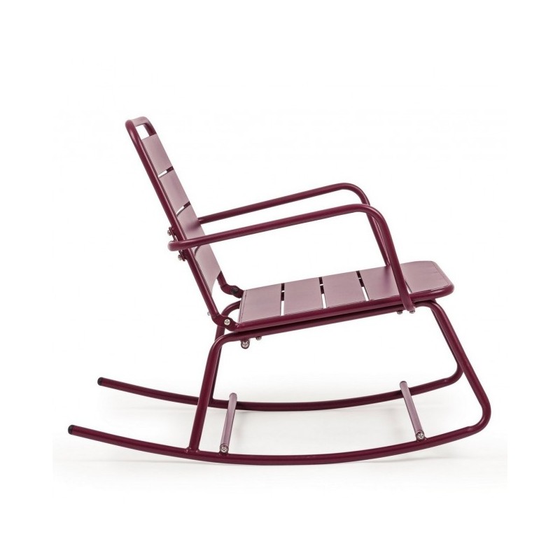 Sedia a dondolo bordeaux bizzotto lillian