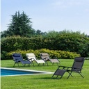 Sedia a sdraio Martin grigio da esterno